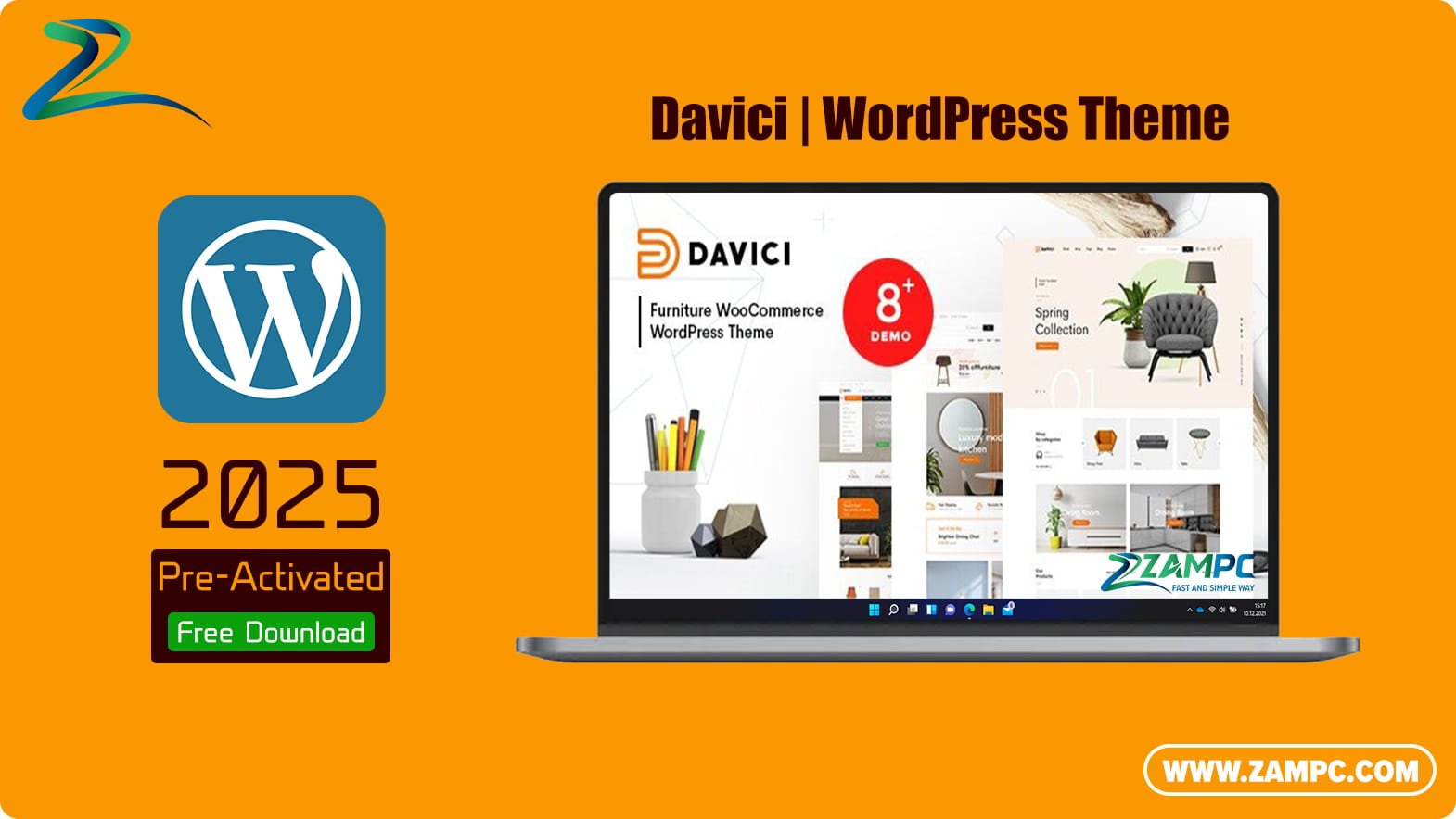 Davici WordPress Theme ZamPC