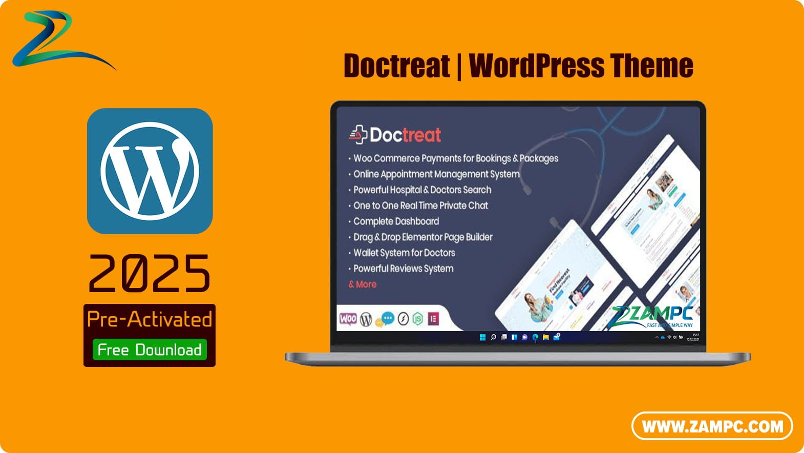 Doctreat WordPress Theme ZamPC