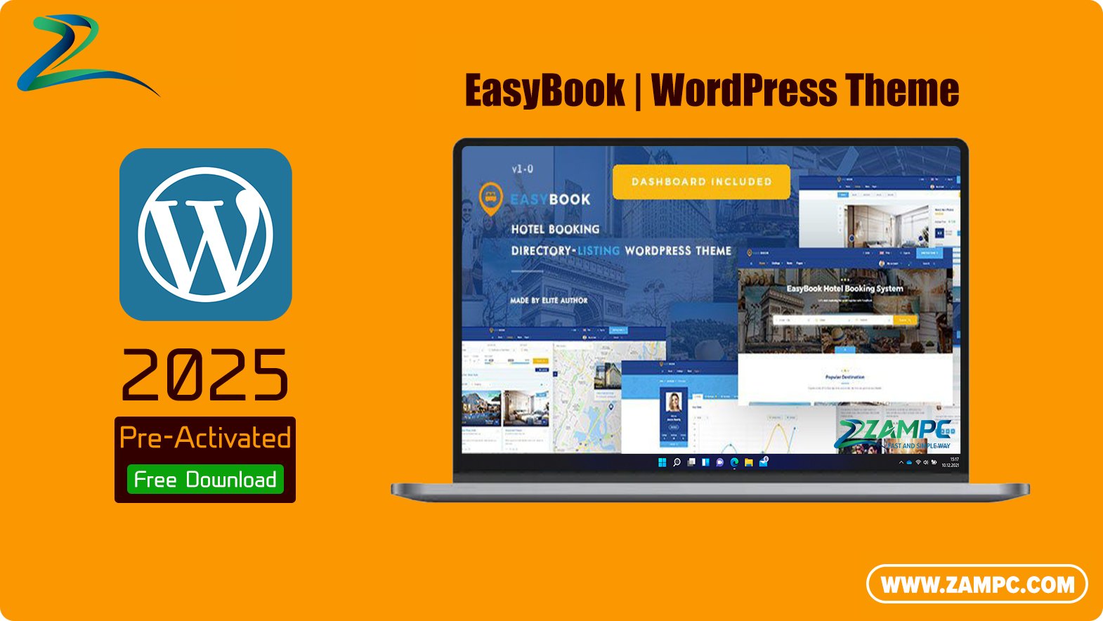 EasyBook WordPress Theme ZamPC