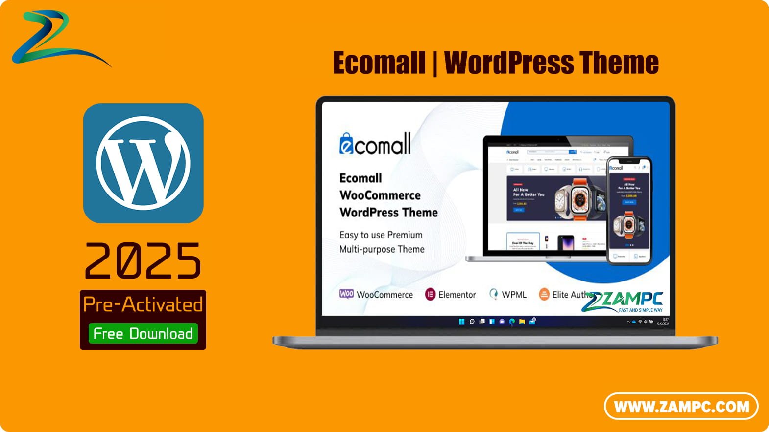 Ecomall WordPress Theme ZamPC