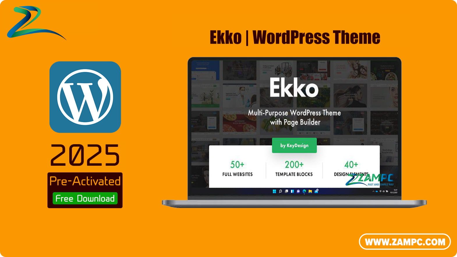 Ekko WordPress Theme ZamPC