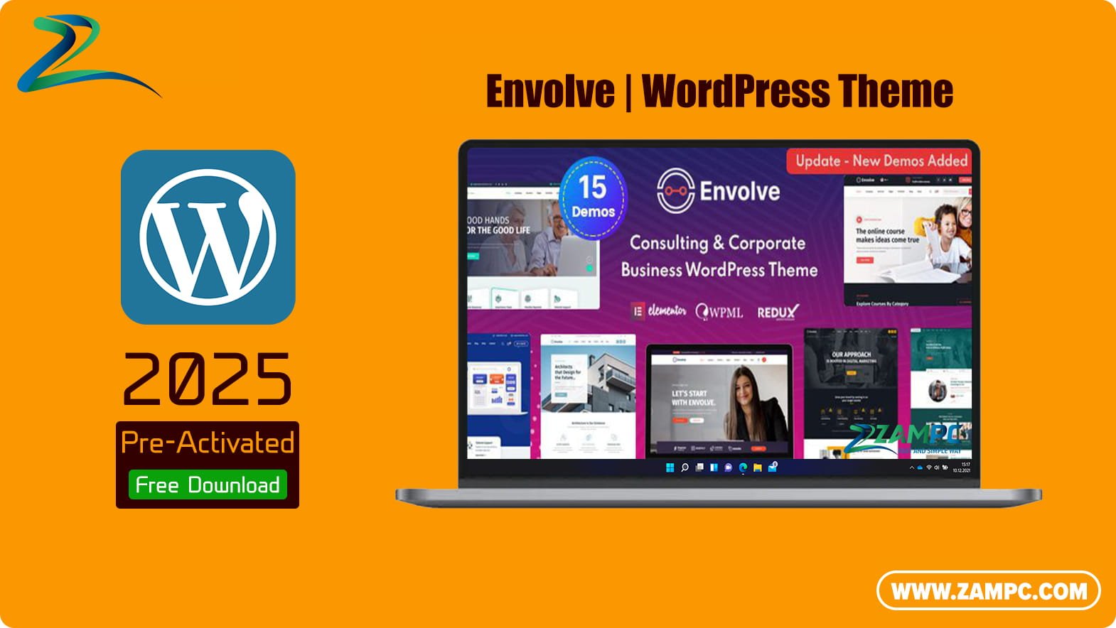 Envolve WordPress Theme ZamPC