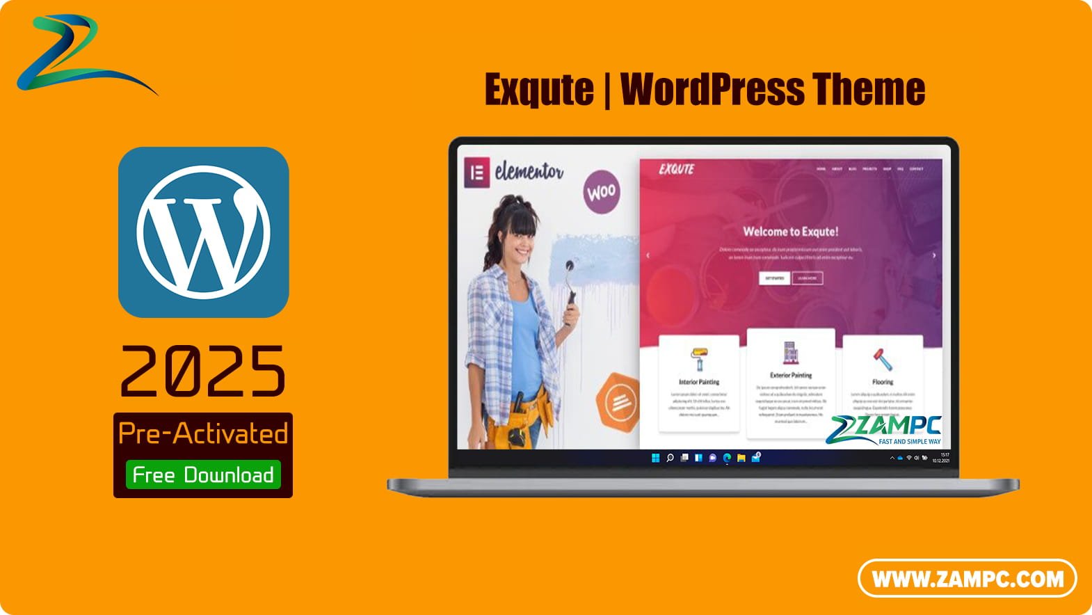 Exqute WordPress Theme ZamPC