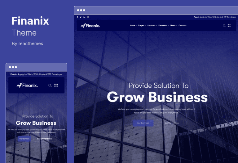 Finanix WordPress Theme