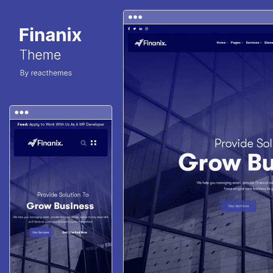 Finanix WordPress Theme