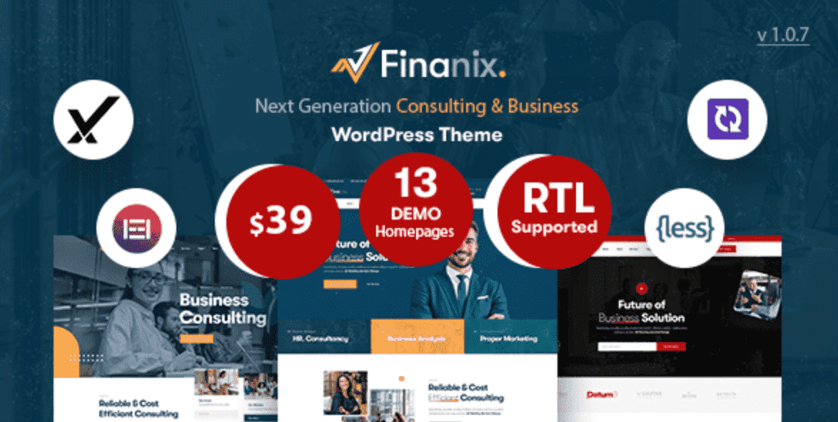 Finanix WordPress Theme