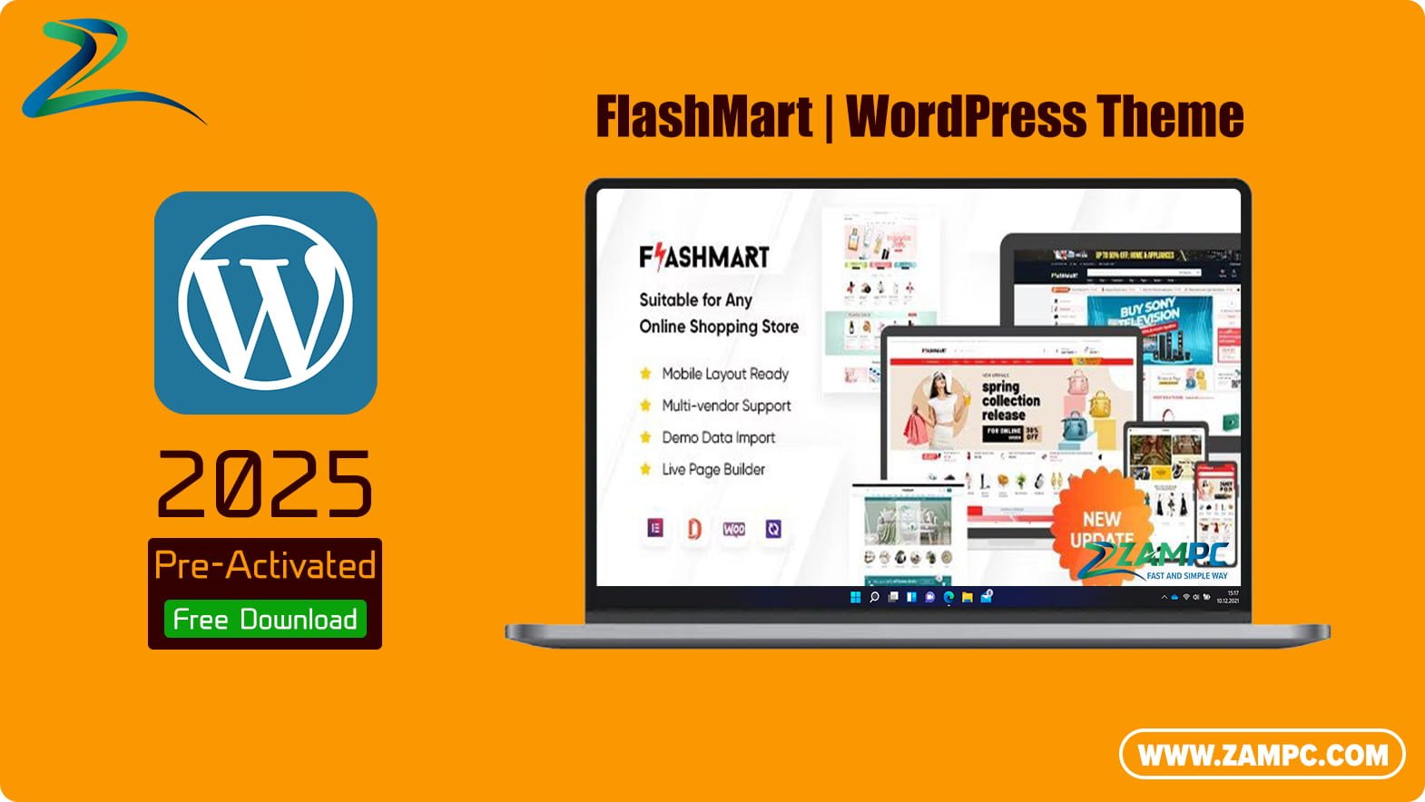 FlashMart WordPress Theme ZamPC