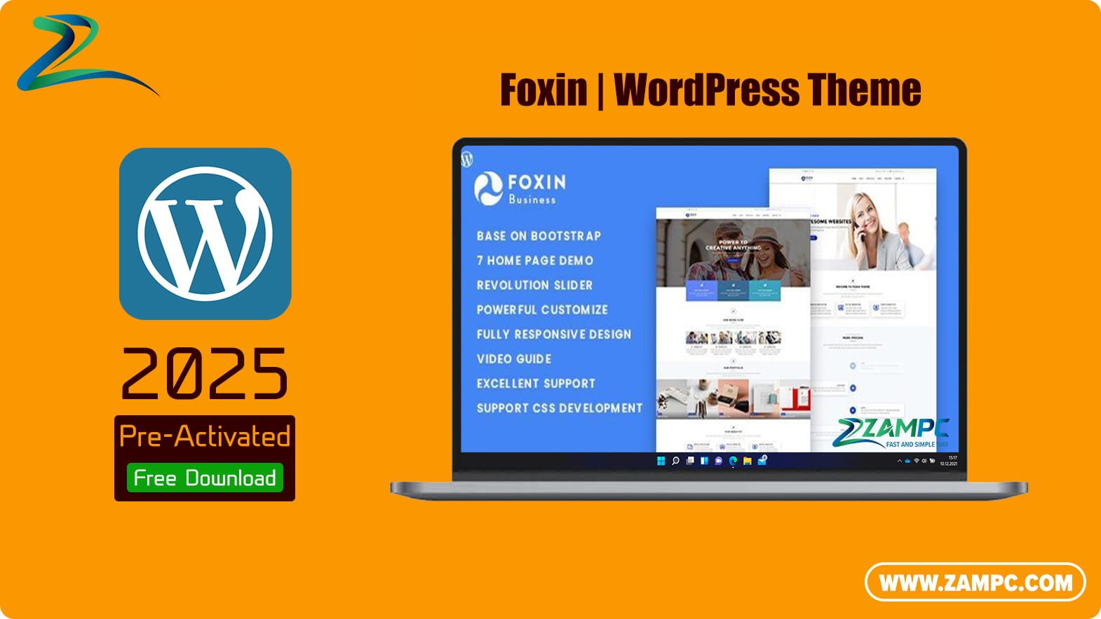 Foxin WordPress Theme ZamPC