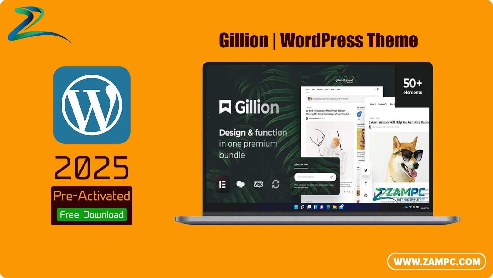 Gillion WordPress Theme ZamPC