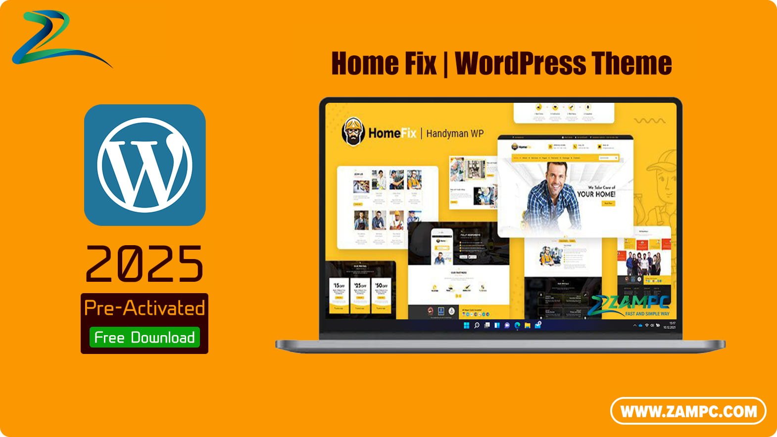 Home Fix WordPress Theme ZamPC Icon
