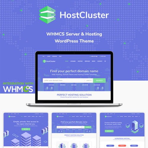 HostCluster WordPress Theme ZamPC