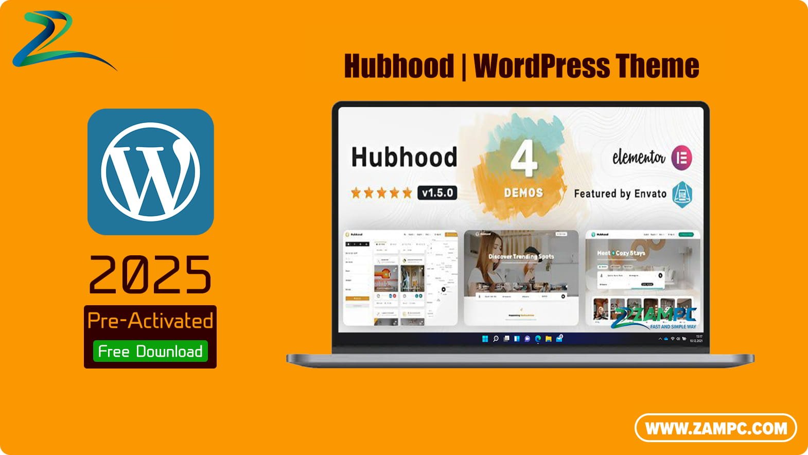 Hubhood WordPress Theme ZamPC