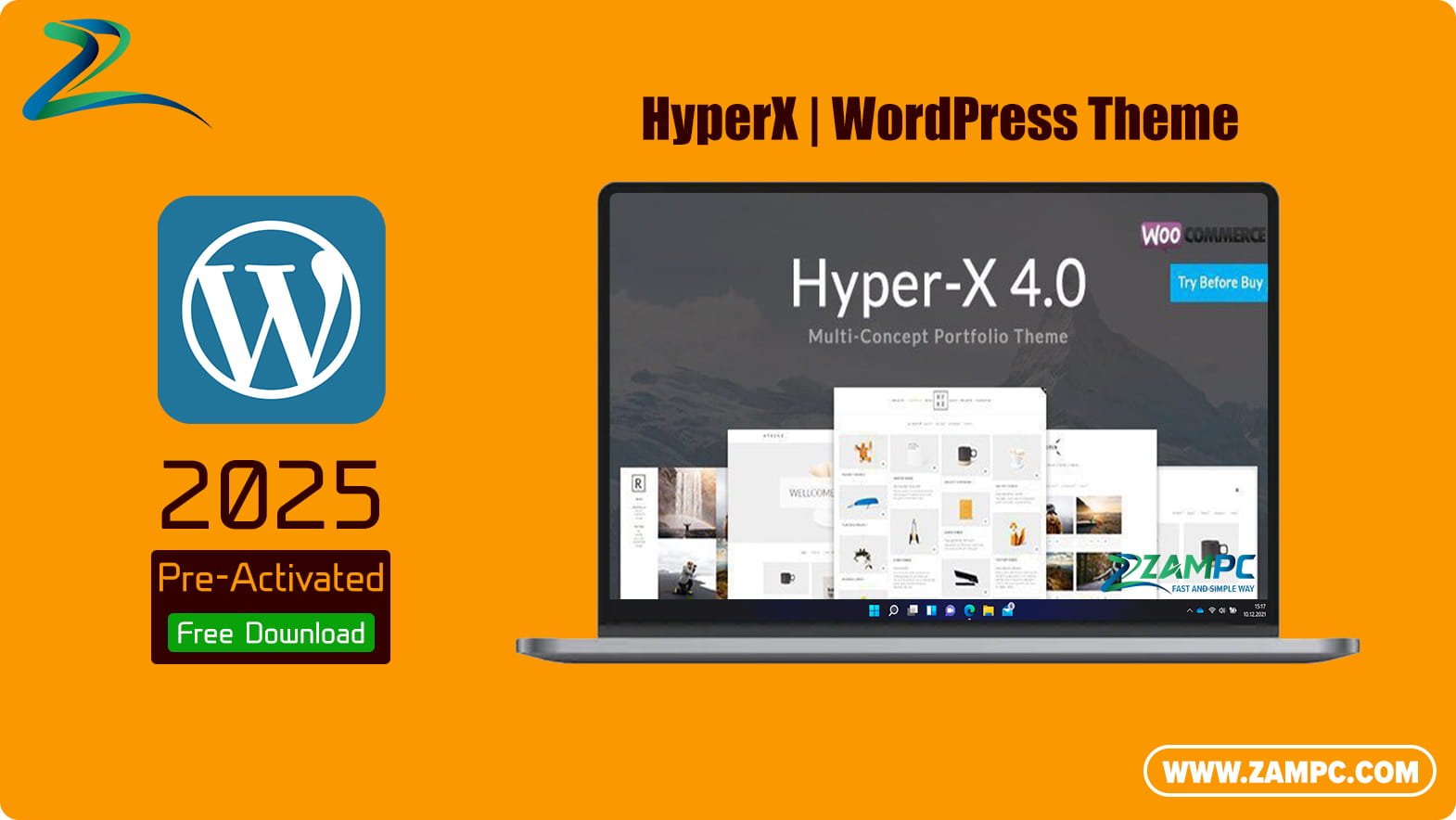 HyperX WordPress Theme ZamPC