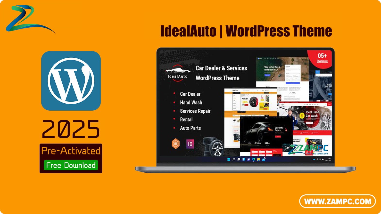 IdealAuto WordPress Theme ZamPC