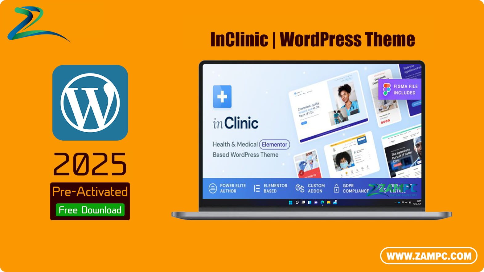 InClinic WordPress Theme ZamPC