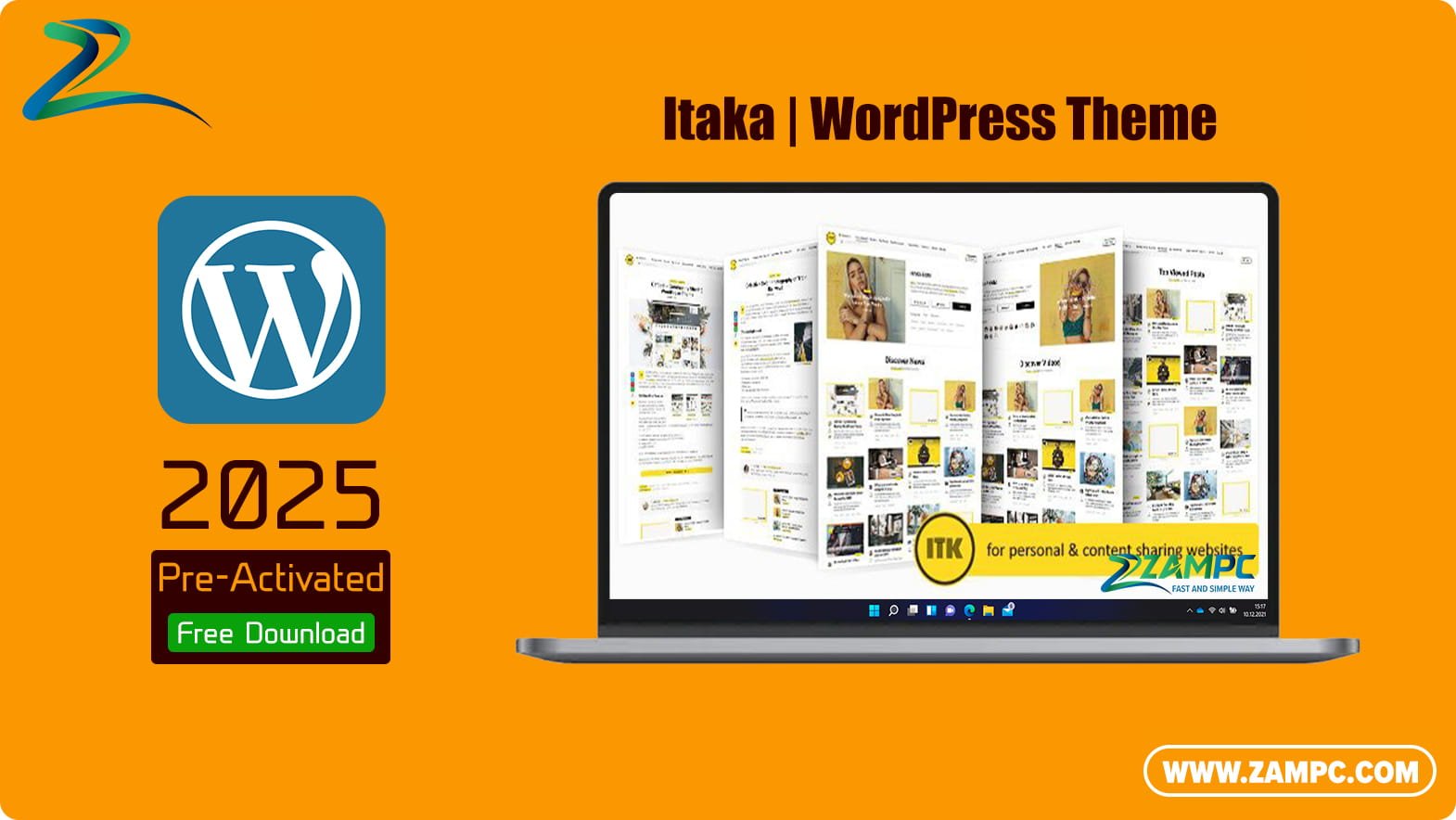 Itaka WordPress Theme ZamPC