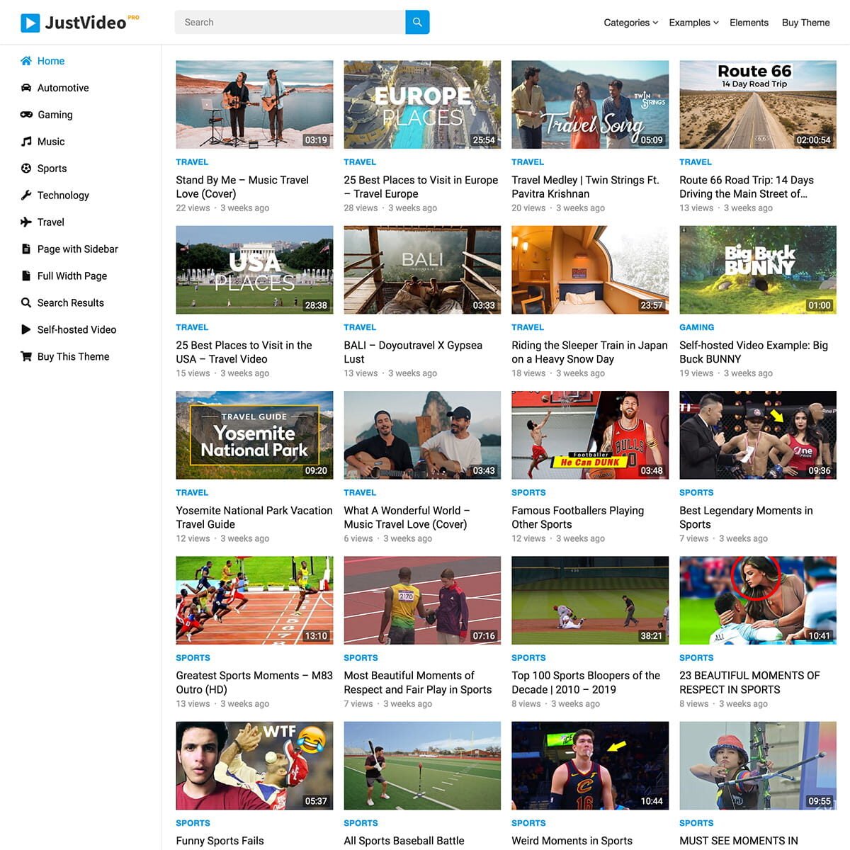 JustVideo Pro WordPress Theme