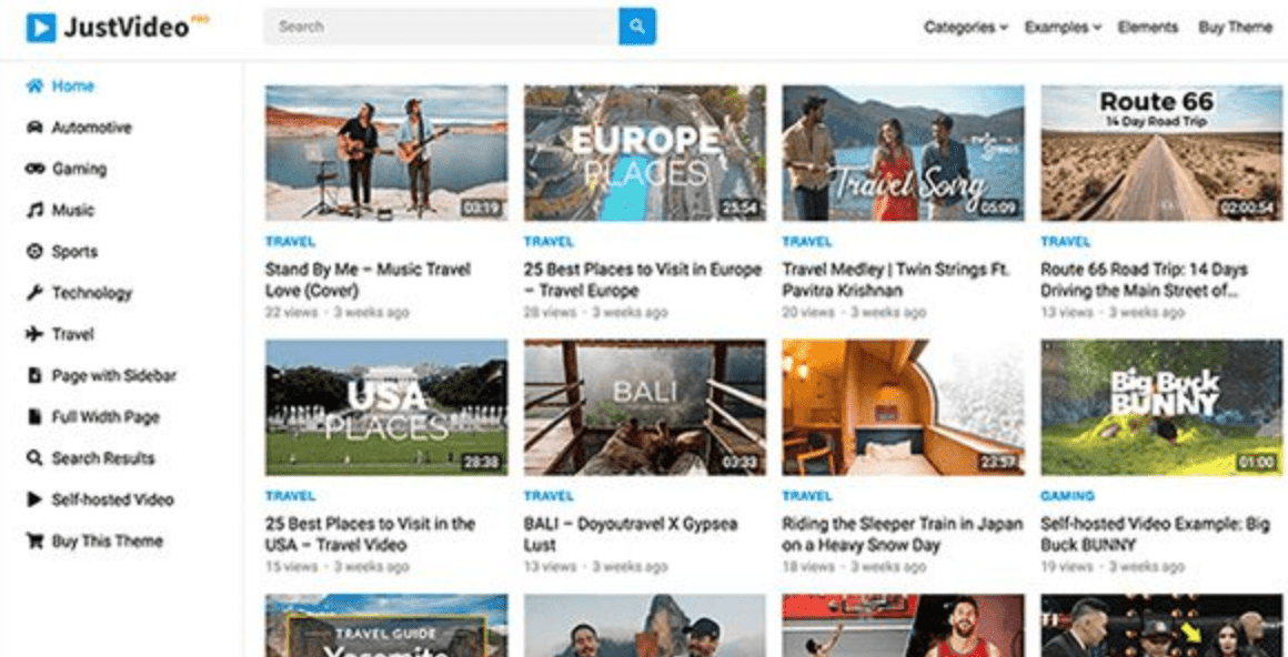 JustVideo Pro WordPress Theme