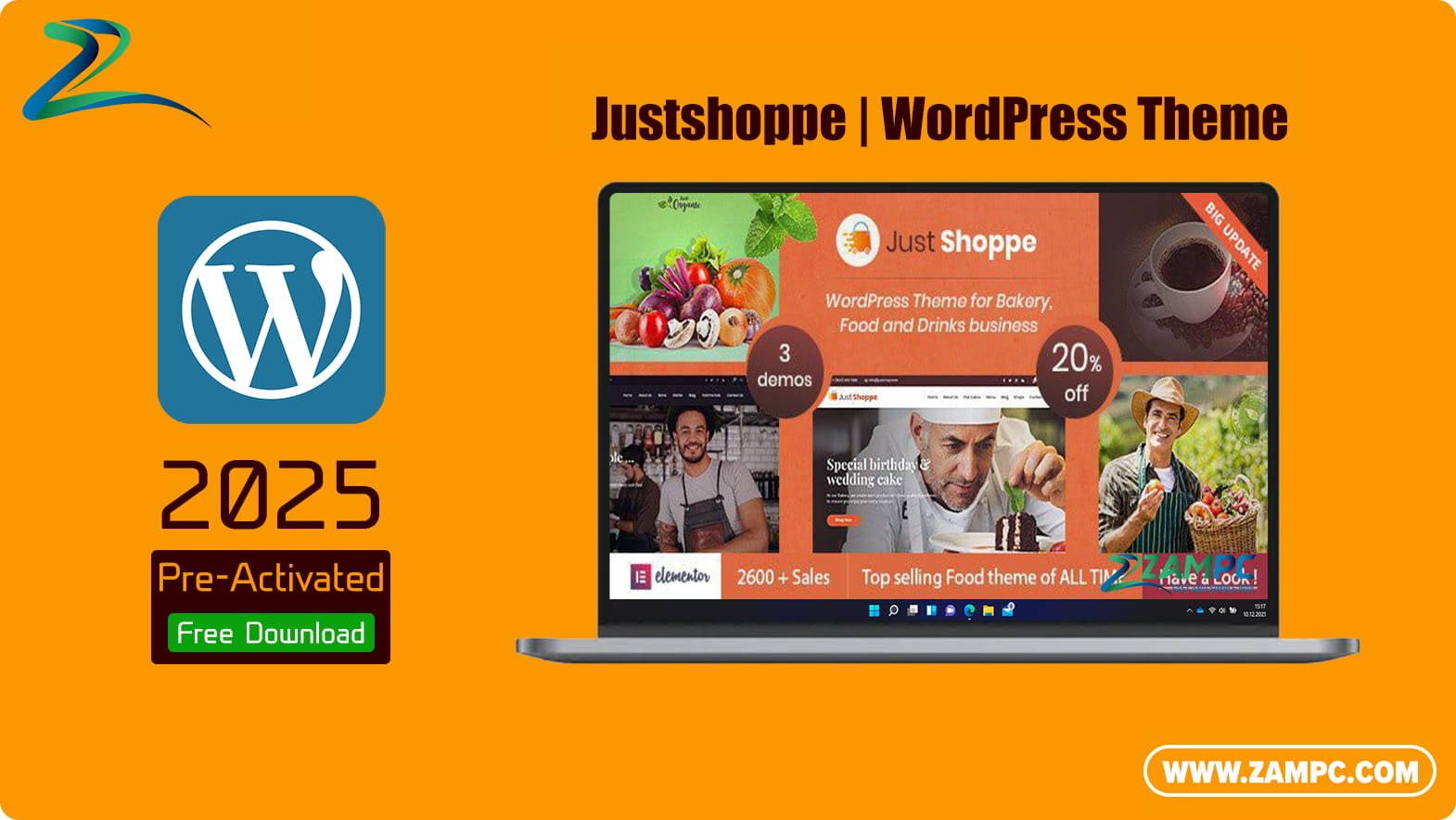 Justshoppe WordPress Theme ZamPC