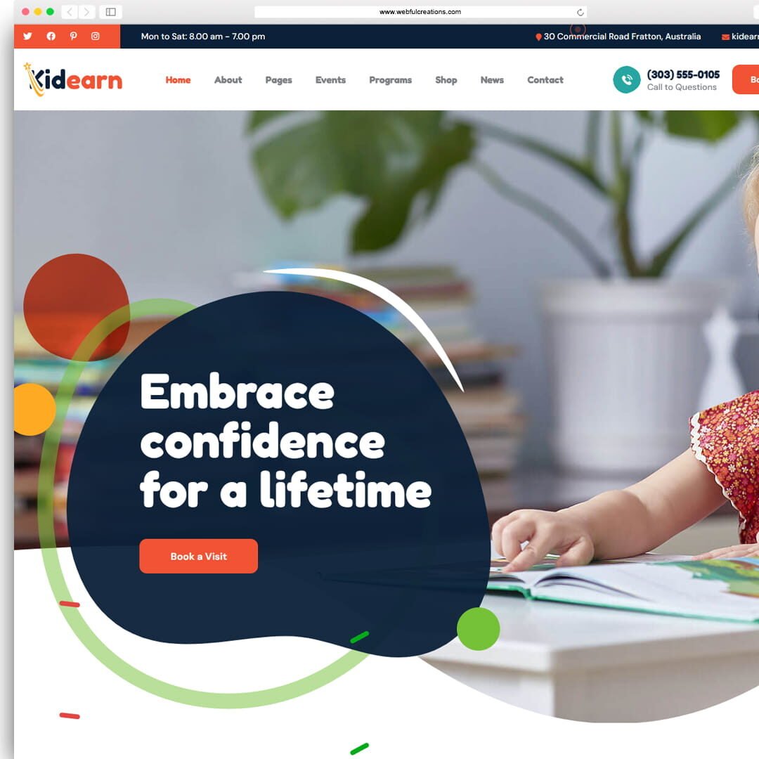 Kidearn WordPress Theme