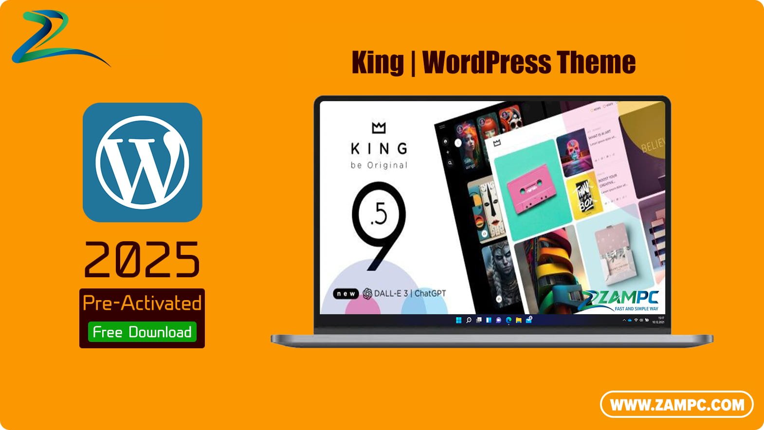 King WordPress Theme ZamPC