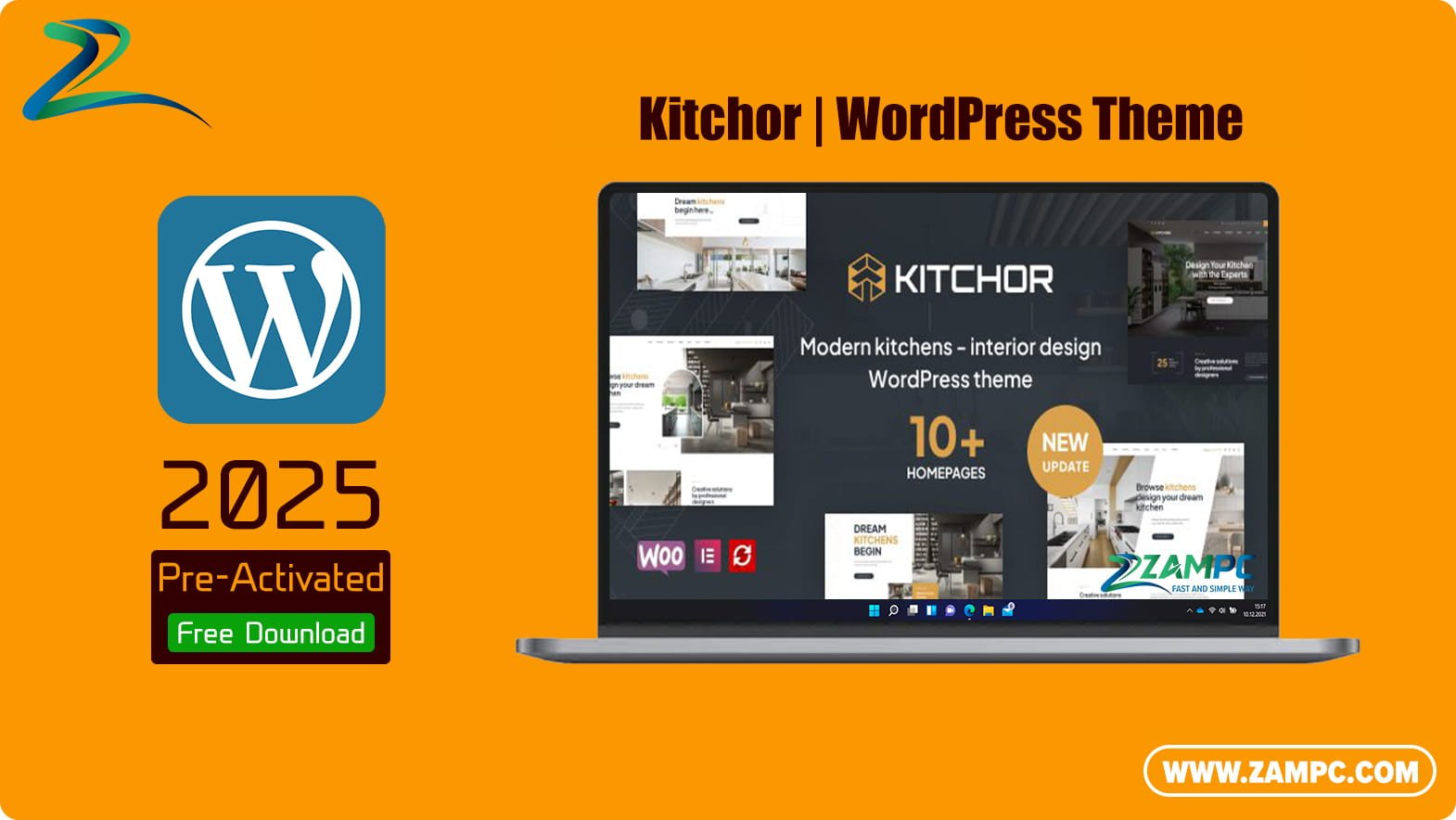 Kitchor WordPress Theme ZamPC Icon