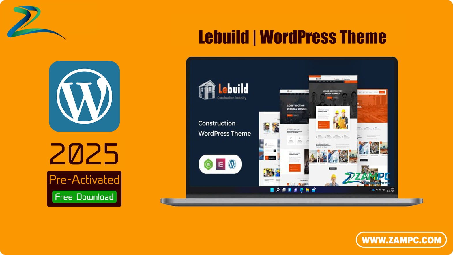 Lebuild WordPress Theme ZamPC