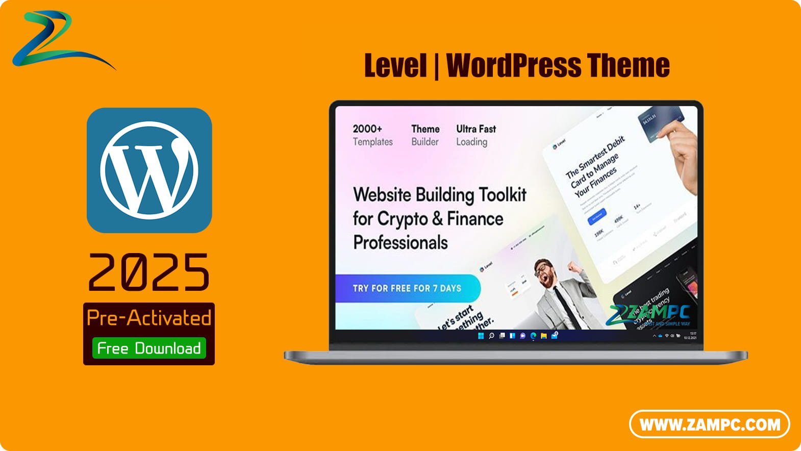 Level WordPress Theme ZamPC