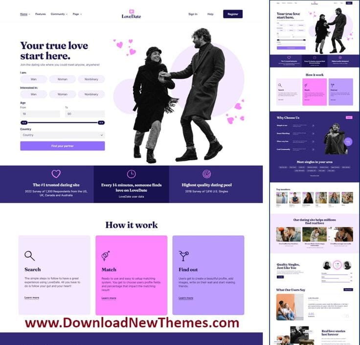 LoveDate WordPress Theme