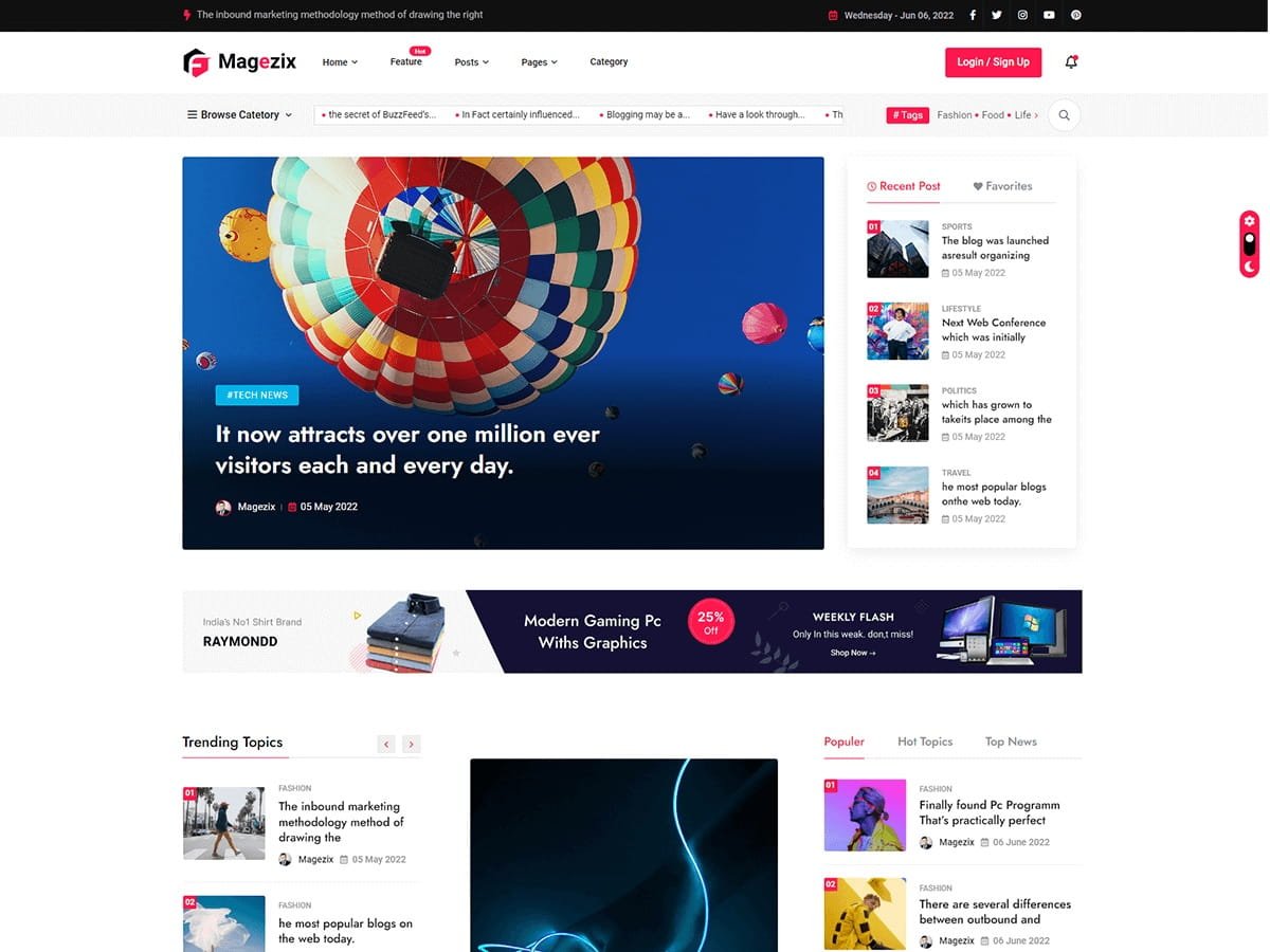 Magezix WordPress Theme ZamPC Icon