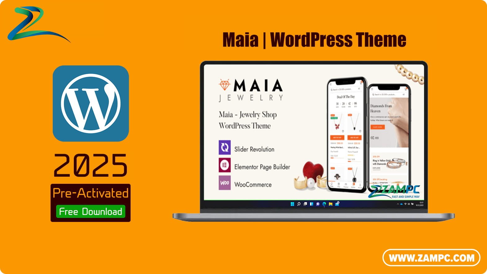 Maia WordPress Theme ZamPC