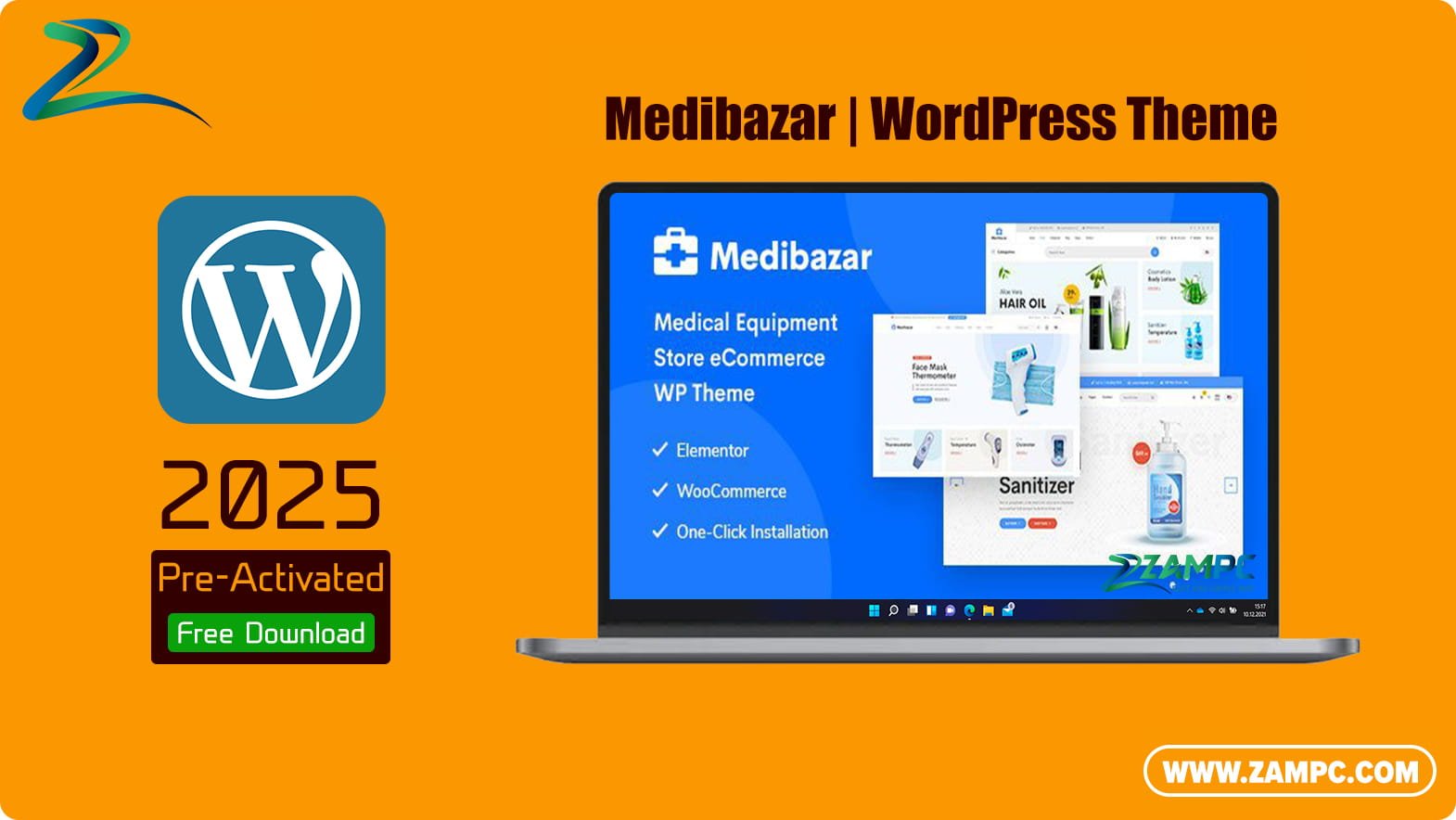 Medibazar WordPress Theme ZamPC