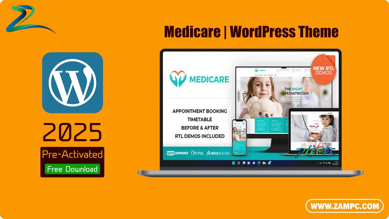 Medicare WordPress Theme ZamPC