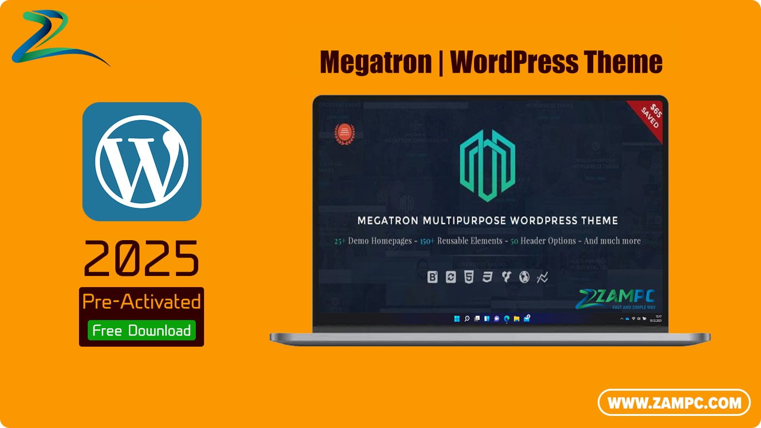 Megatron WordPress Theme ZamPC