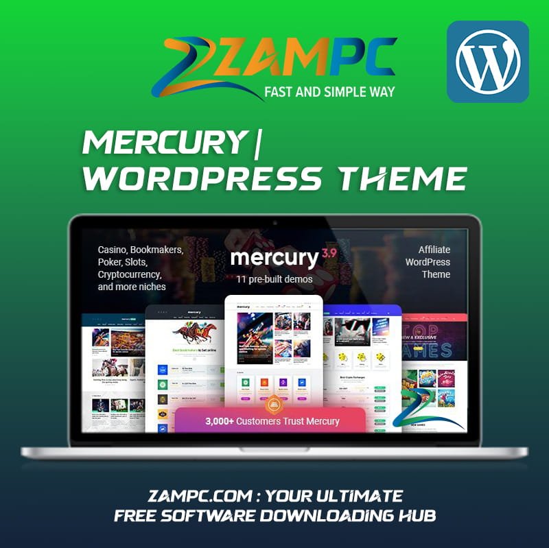 Mercury WordPress Theme ZamPC