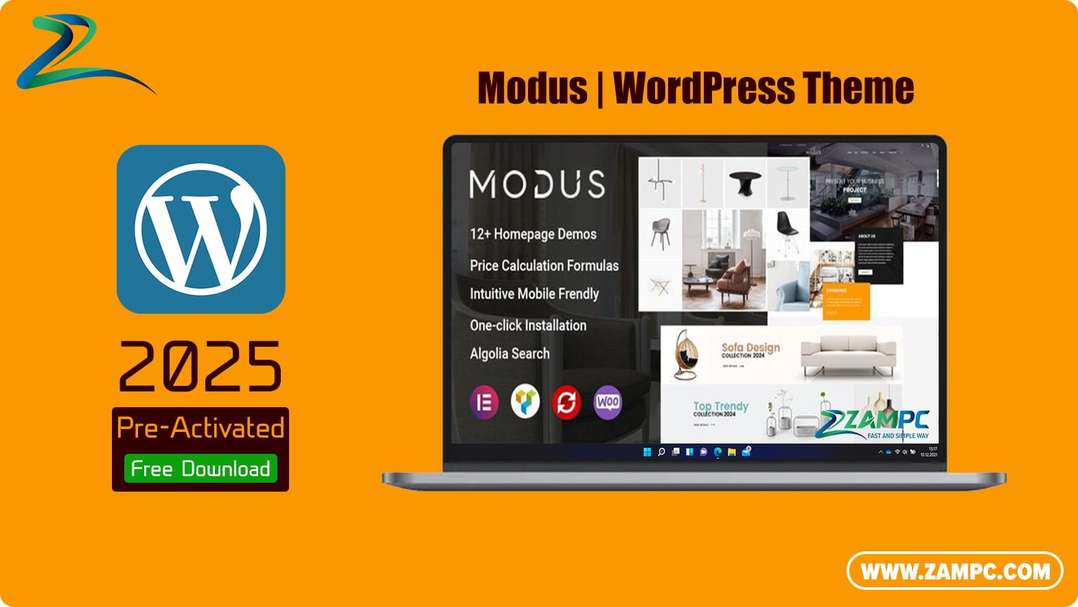 Modus WordPress Theme ZamPC