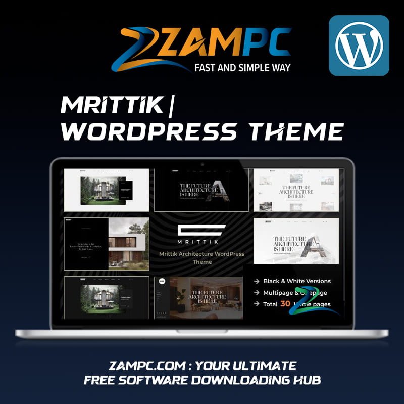 Mrittik WordPress Theme ZamPC