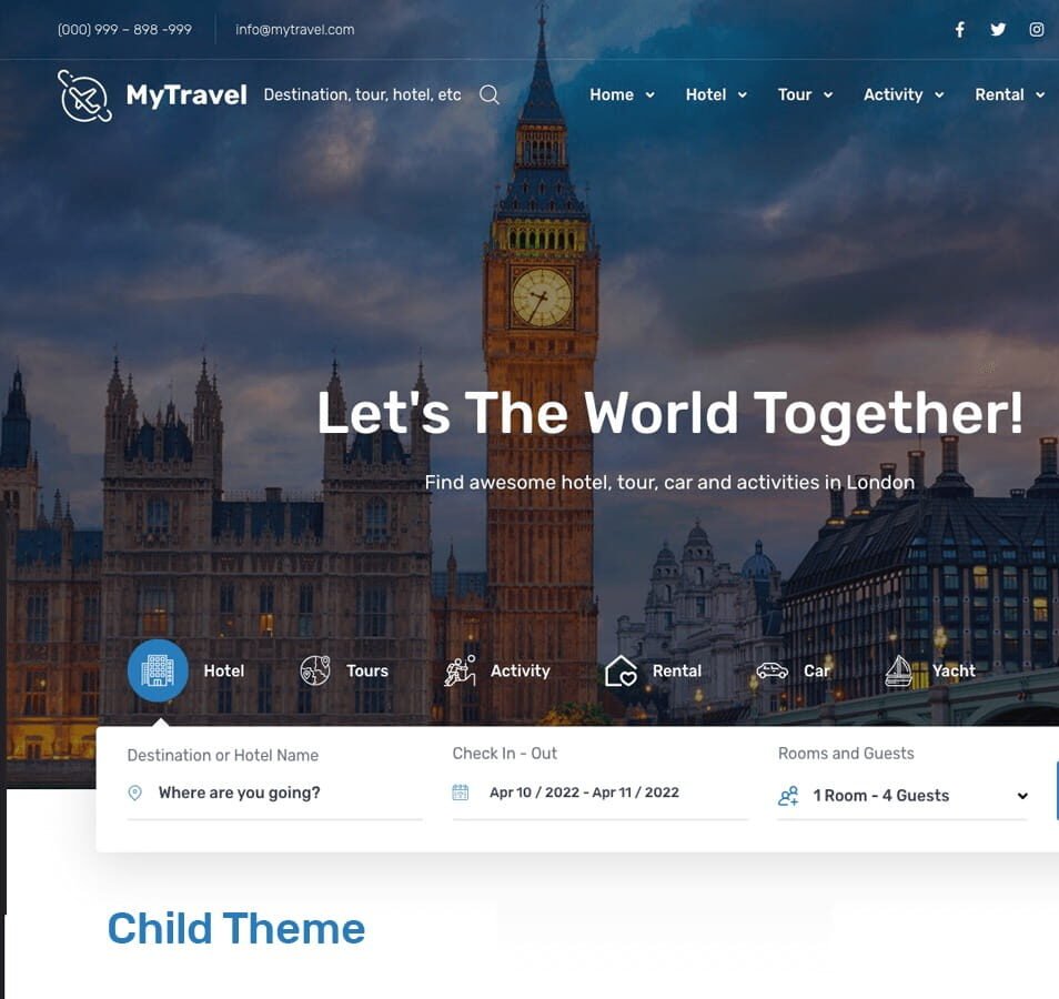 MyTravel WordPress Theme ZamPC Icon