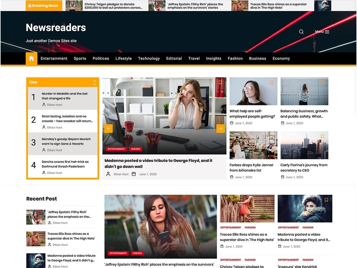 Newsreader WordPress Theme ZamPC Icon
