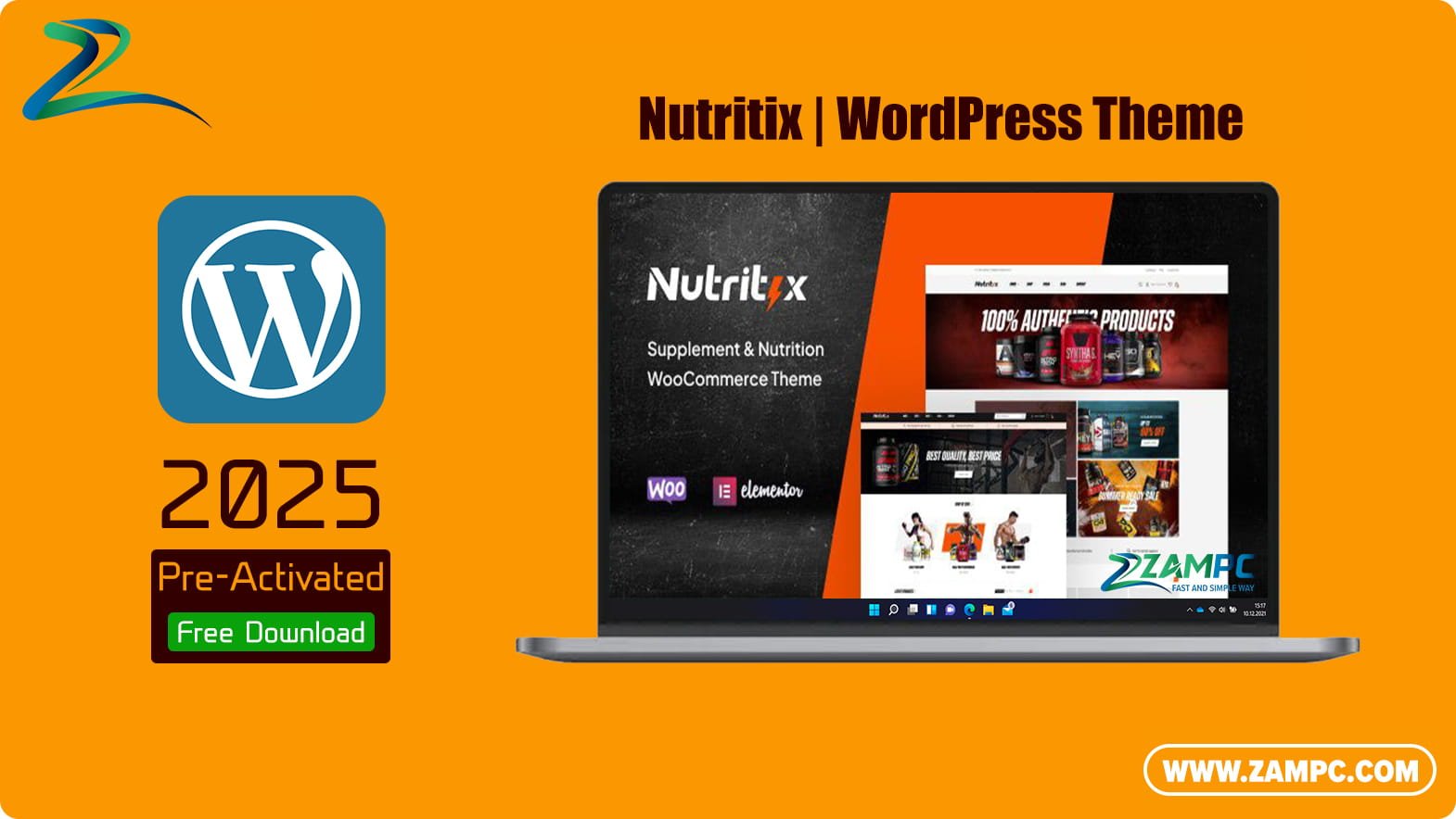 Nutritix WordPress Theme ZamPC