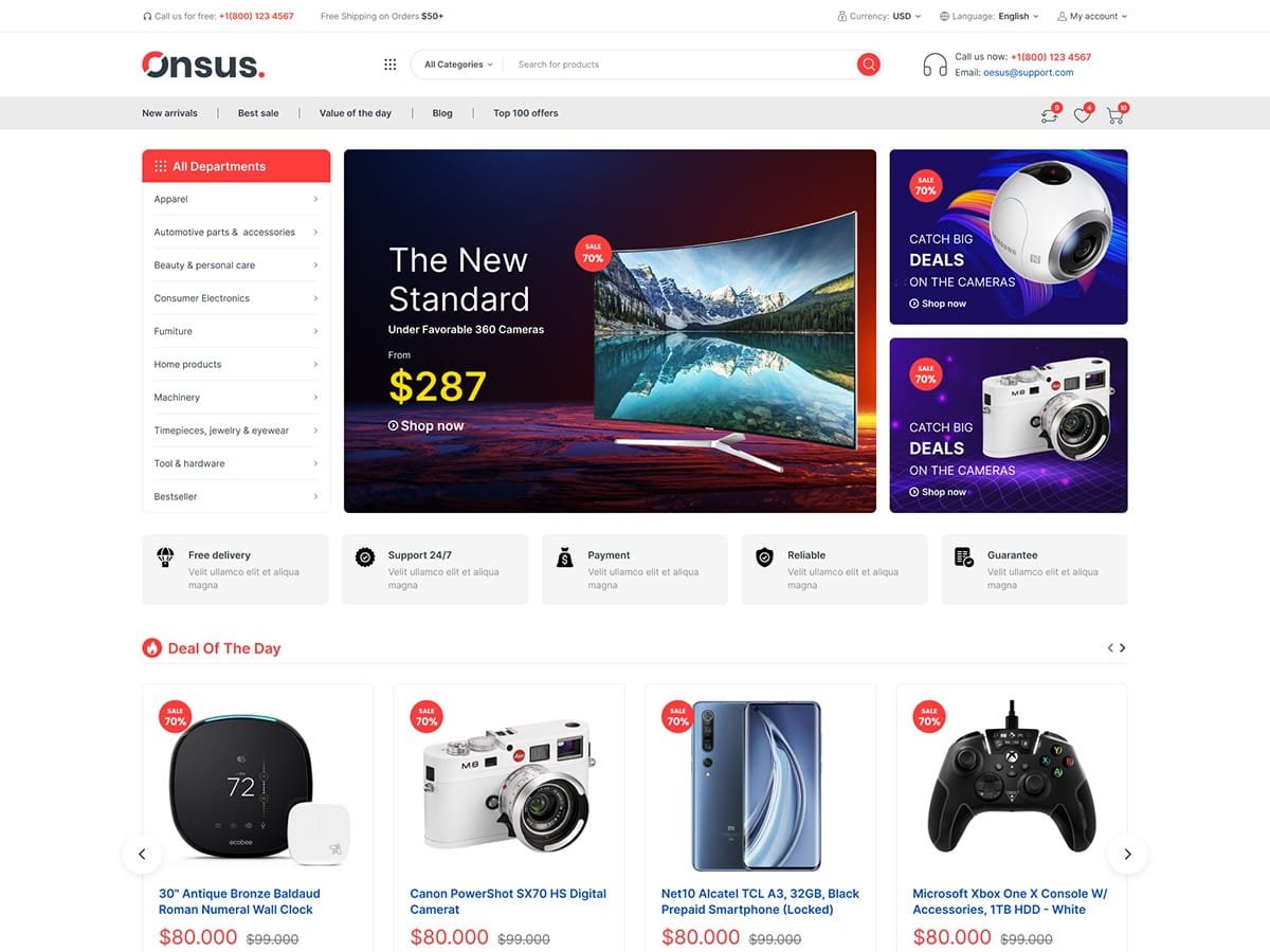 Onsus WordPress theme