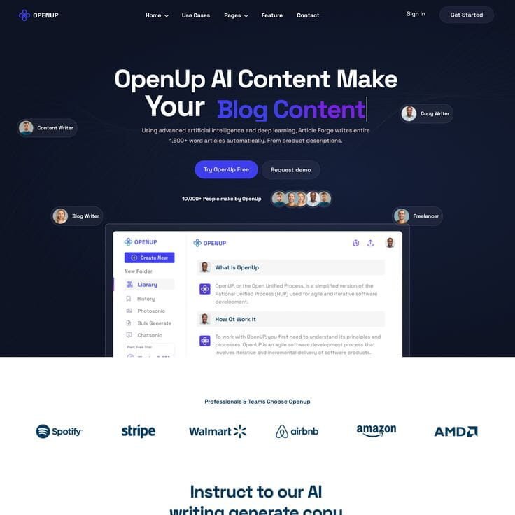 Openup WordPress Theme