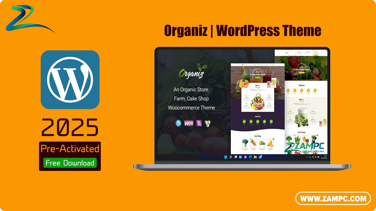 Organiz WordPress Theme ZamPC