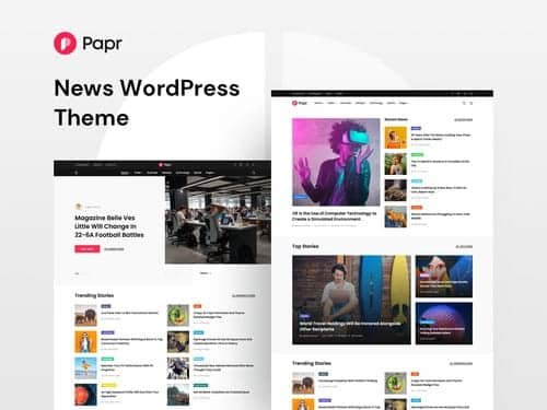 Papr News Magazine Theme