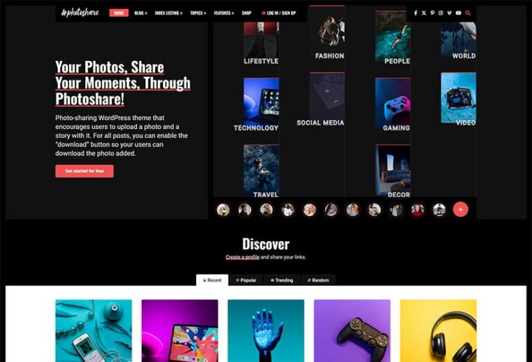 Photoshare WordPress Theme ZamPC Icon