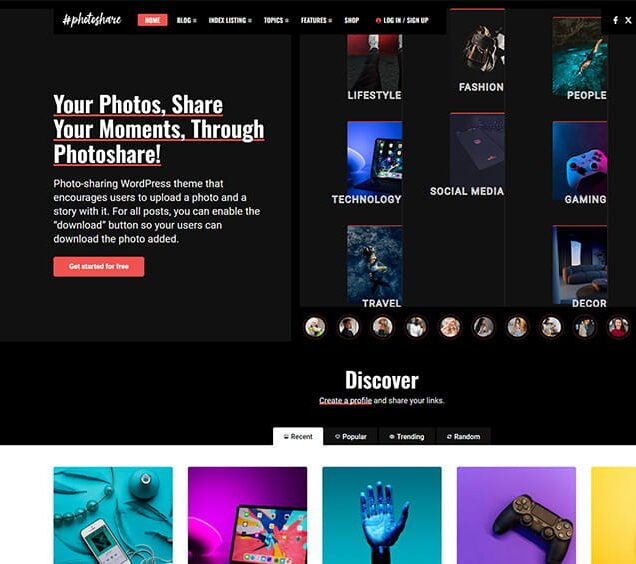 Photoshare WordPress Theme ZamPC Icon