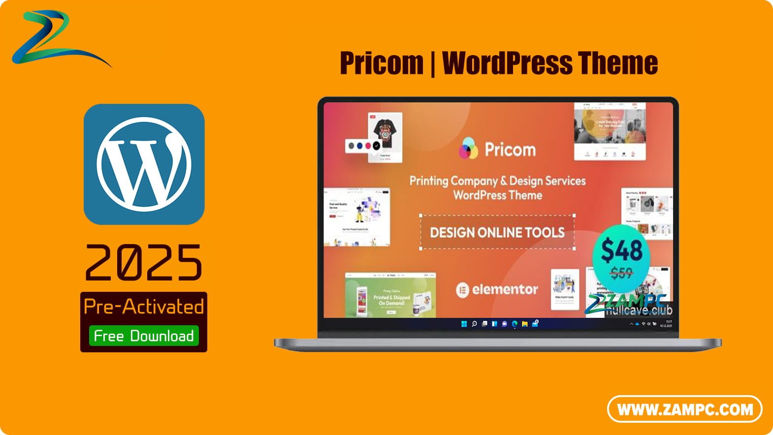Pricom WordPress Theme ZamPC