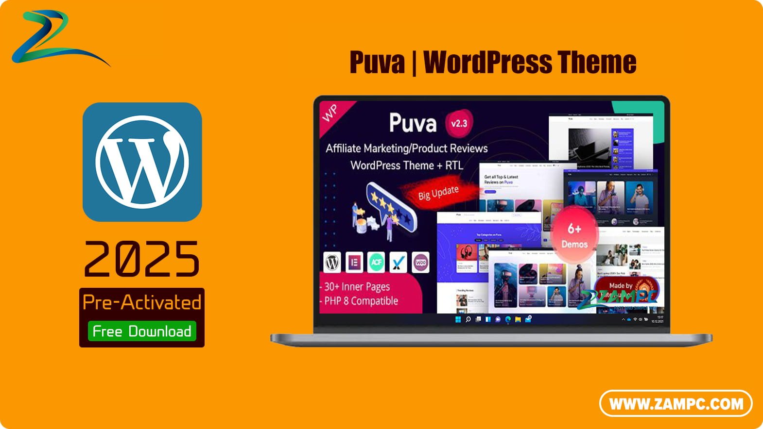 Puva WordPress Theme ZamPC