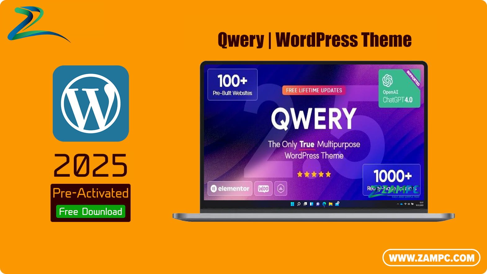 Qwery WordPress Theme ZamPC
