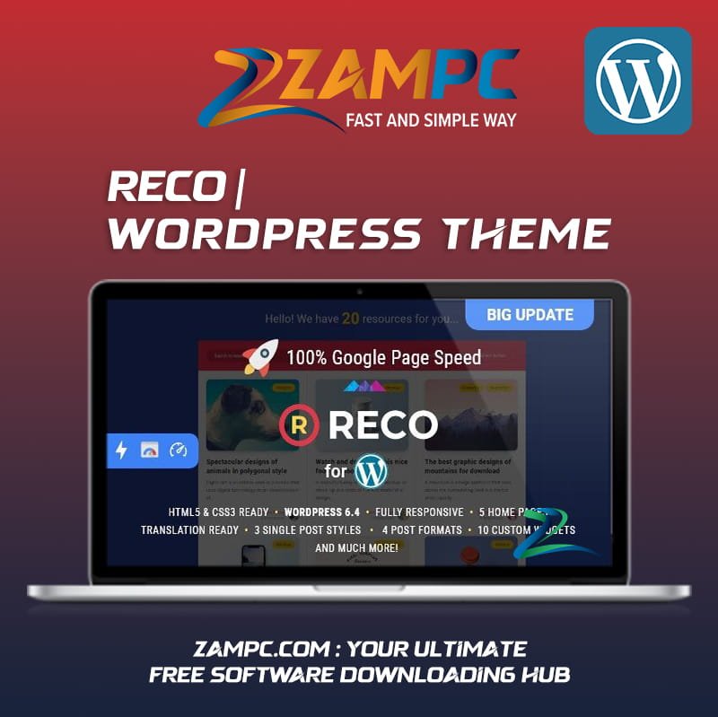 Reco WordPress Theme ZamPC